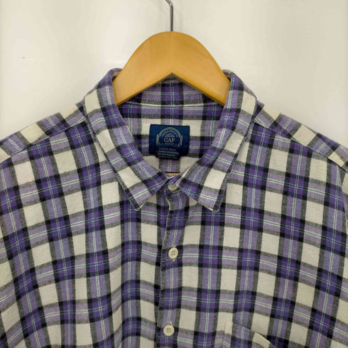 ギャップ Gap 90-2000S OLDタグ コットンチェック L/Sシャツ メンズ import:L