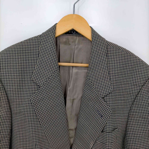 ヒューゴボス HUGO BOSS 90S USA製 APOLLON 2Bチェック テーラードジャケット ユニオンメイド メンズ 40R
