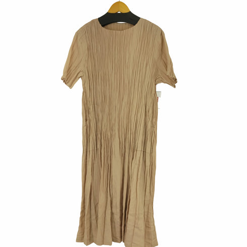 S/S プリーツロングワンピース レディース