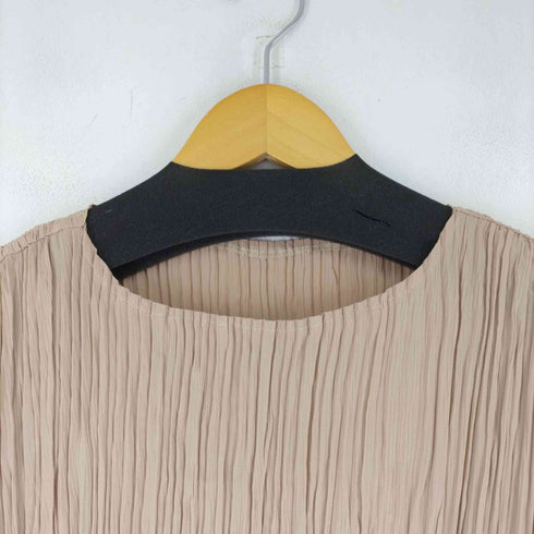 S/S プリーツロングワンピース レディース