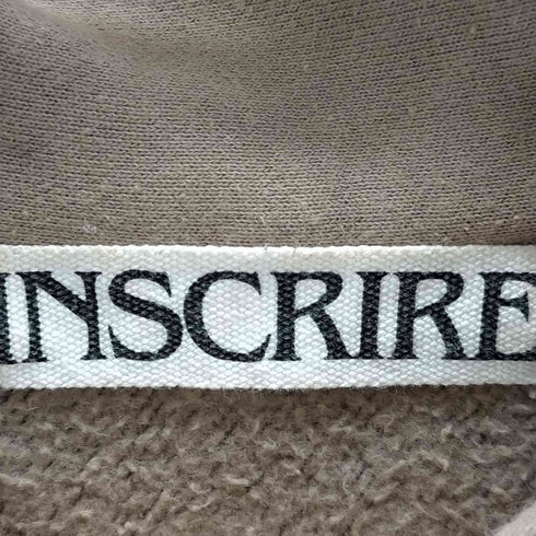 アンスクリア INSCRIRE 21AW ハーフジップスウェット メンズ