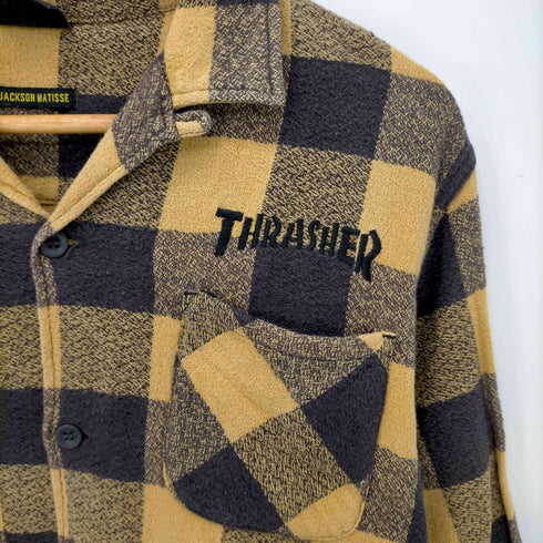 スラッシャー THRASHER チェック オープンカラー L/Sシャツ メンズ JPN:M