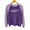 エックスガール X-girl LOGO JACQUARD RAGLAN KNIT TOP レディース ONE SIZE