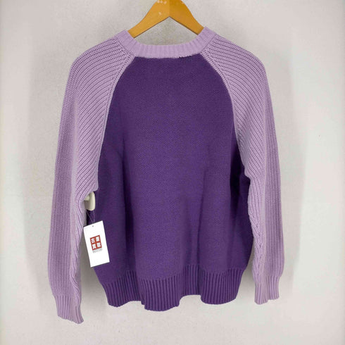 エックスガール X-girl LOGO JACQUARD RAGLAN KNIT TOP レディース ONE SIZE