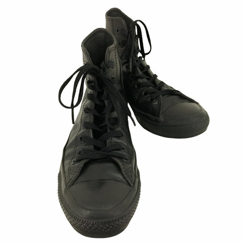 コンバースオールスター CONVERSE ALLSTAR レザーオールスターハイ ブラックモノクローム メンズ 26.5