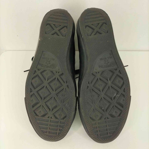 コンバースオールスター CONVERSE ALLSTAR レザーオールスターハイ ブラックモノクローム メンズ 26.5