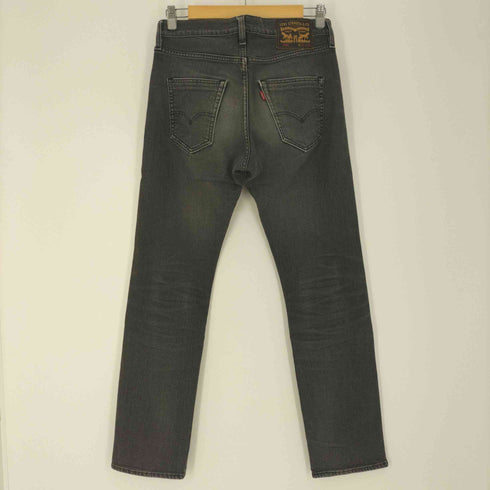 リーバイス Levis 501 ストレッチ ブラック デニム パンツ スレキ 赤 メンズ W29 L30