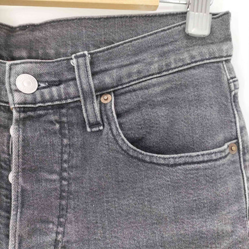 リーバイス Levis 501 ストレッチ ブラック デニム パンツ スレキ 赤 メンズ W29 L30