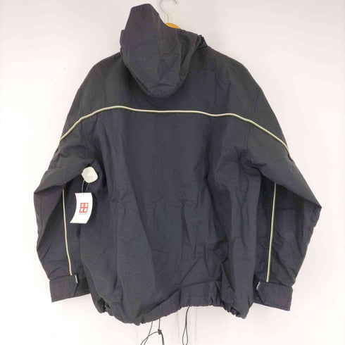 エアウォーク AIRWALK 90-00s ワッシャーナイロン パイピングデザイン ジップアップフーディ メンズ import:M