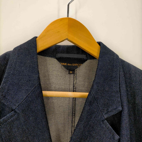 コムデギャルソン COMME des GARCONS 90SS 三角タグ 2B 変形デザイン デニム テーラードジャケット レディース JPN:M