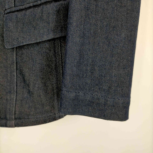 コムデギャルソン COMME des GARCONS 90SS 三角タグ 2B 変形デザイン デニム テーラードジャケット レディース JPN:M