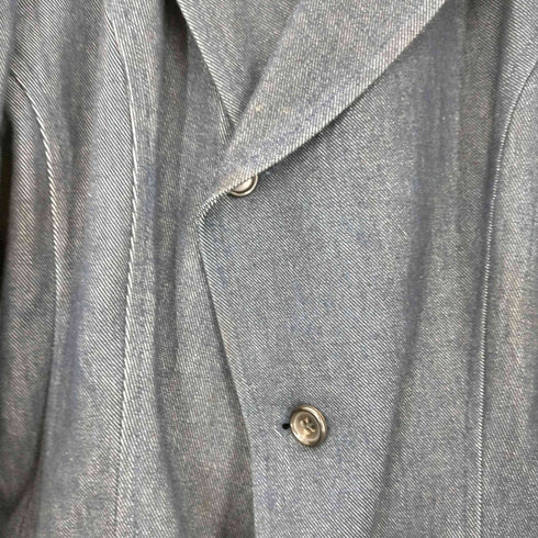 コムデギャルソン COMME des GARCONS 90SS 三角タグ 2B 変形デザイン デニム テーラードジャケット レディース JPN:M