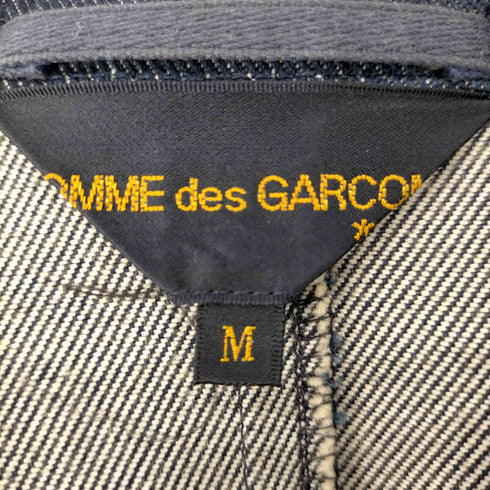 コムデギャルソン COMME des GARCONS 90SS 三角タグ 2B 変形デザイン デニム テーラードジャケット レディース JPN:M