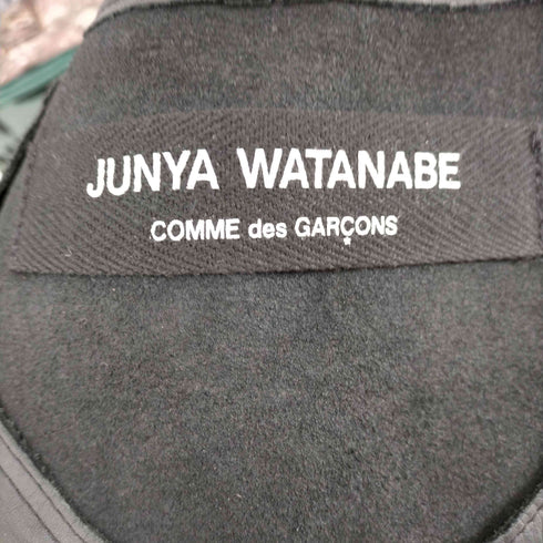 ジュンヤワタナベコムデギャルソン JUNYA WATANABE COMME des GARCONS 90S archive 牛革 貫通ポケット 切替 ショート丈 半袖ワンピース ドレス レディース