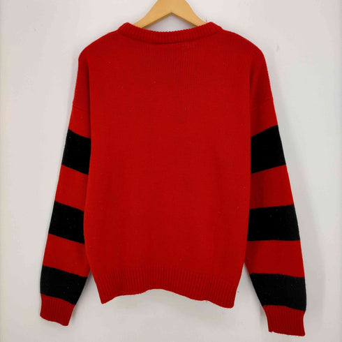 80-90s キャラクター クルーネックセーター メンズ import:M