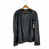 ザラ ZARA ノーカラー フェイクレザージャケット メンズ import:XL