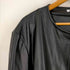 ザラ ZARA ノーカラー フェイクレザージャケット メンズ import:XL