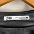 ザラ ZARA ノーカラー フェイクレザージャケット メンズ import:XL