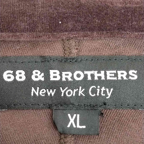 シックスエイトアンドブラザーズ 68&BROTHERS ナンバリング ベロアトラックジャケット メンズ import:XL