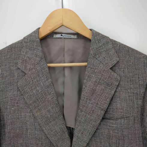 アクアスキュータム AQUASCUTUM リネン混2Bテーラードジャケット メンズ 96AB5