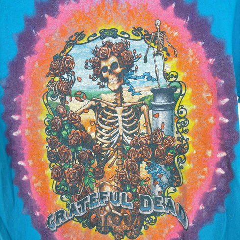 リキッドブルー LIQUID BLUE 00s スカルプリント バンドTシャツ メンズ import:S