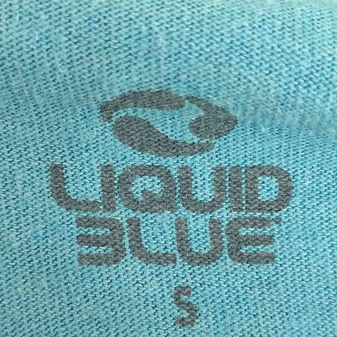 リキッドブルー LIQUID BLUE 00s スカルプリント バンドTシャツ メンズ import:S