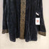 フルギ SUSAN GRAVER 香港製 レオパード切替 ジップアップベロアジャケット メンズ import:XL