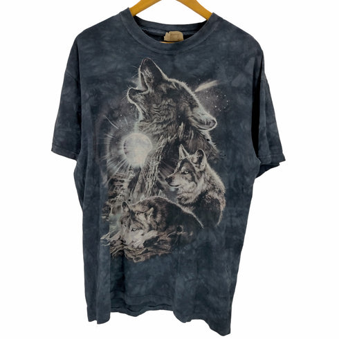 ザマウンテン the mountain アニマルプリントクルーネックTシャツ USA メンズ JPN:L