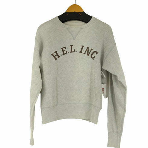 60-70S フロントプリント 前V霜降りスウェット H.E.L. INC. メンズ