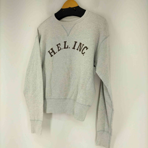60-70S フロントプリント 前V霜降りスウェット H.E.L. INC. メンズ