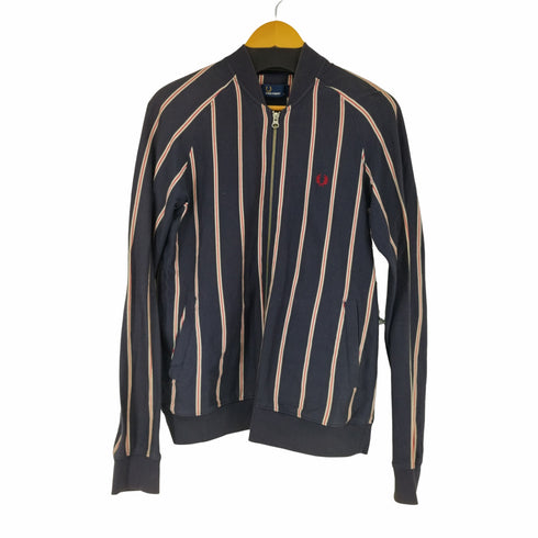 フレッドペリー FRED PERRY ストライプ ジャージ ボンバー ジャケット メンズ JPN:S