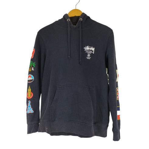 ステューシー Stussy WORLD TOUR ラバープリント ワールドツアー フーディ メンズ JPN:S