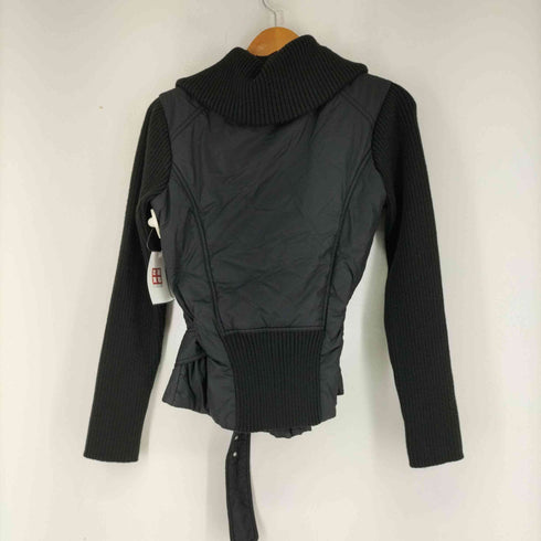 マックスアンドコー MAX & CO. QUILTED JACKET ウエストベルト リブニット切替キルティングジャケット レディース FR:38