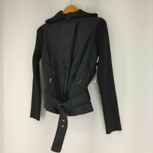 マックスアンドコー MAX & CO. QUILTED JACKET ウエストベルト リブニット切替キルティングジャケット レディース FR:38