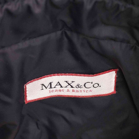 マックスアンドコー MAX & CO. QUILTED JACKET ウエストベルト リブニット切替キルティングジャケット レディース FR:38