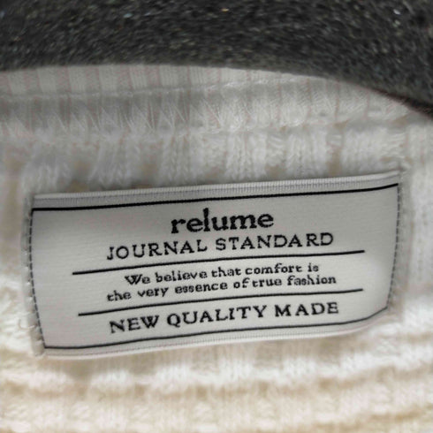ジャーナルスタンダードレリューム JOURNAL STANDARD relume クルーネックワッフルロンT メンズ JPN:M