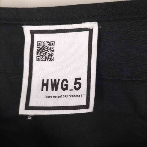 HWG_5 オーバーサイズノーカラーシャツジャケット レディース FREE