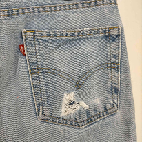 リーバイス Levis 505 ボタン裏689 リメイク加工ストレートデニムパンツ メンズ