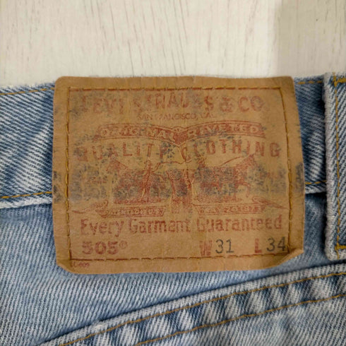 リーバイス Levis 505 ボタン裏689 リメイク加工ストレートデニムパンツ メンズ