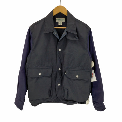 ササフラス SASSAFRAS 切替 コットンナイロン スナップボタンジャケット メンズ JPN:XS