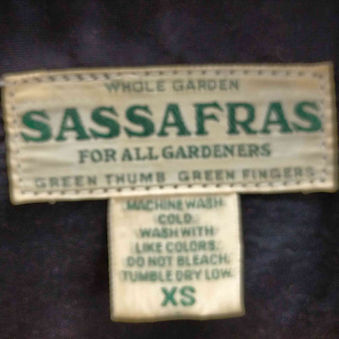 ササフラス SASSAFRAS 切替 コットンナイロン スナップボタンジャケット メンズ JPN:XS