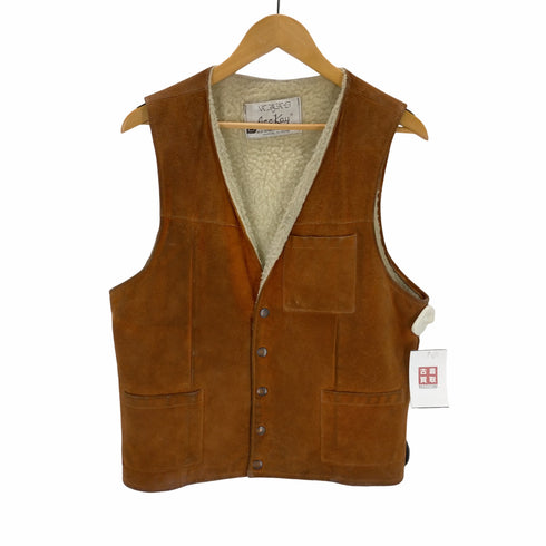 NATURAL LEATHER BY JOO KAY 70s スエードボアベスト メンズ