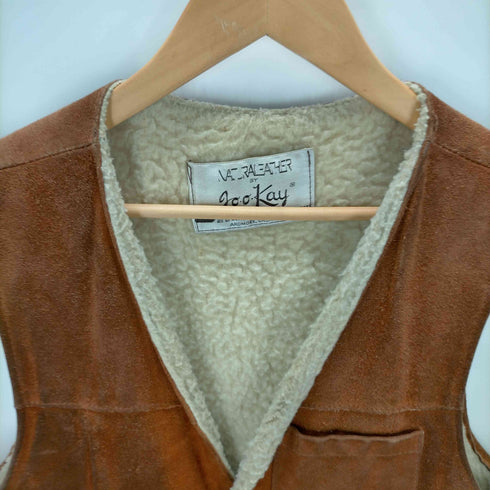 NATURAL LEATHER BY JOO KAY 70s スエードボアベスト メンズ