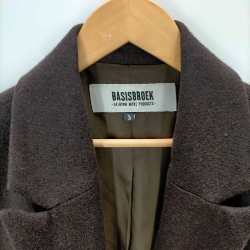 バージズブルック BASISBROEK ウール ビッグシルエットダブルチェスターコート レディース 3