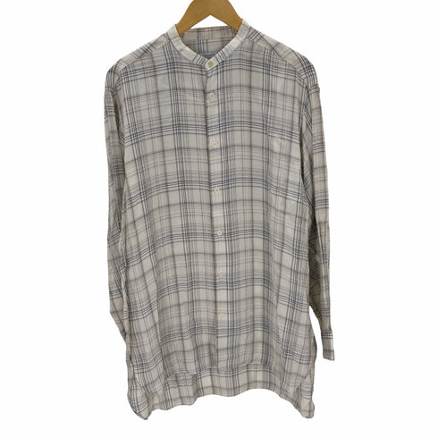 トゥモローランド TOMORROWLAND RAYON WASHER OVERSIZE BAND COLLAR SHIRT メンズ JPN:XS