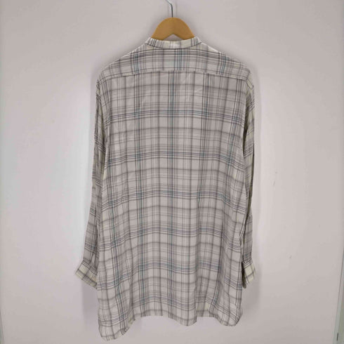 トゥモローランド TOMORROWLAND RAYON WASHER OVERSIZE BAND COLLAR SHIRT メンズ JPN:XS