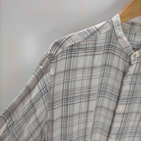 トゥモローランド TOMORROWLAND RAYON WASHER OVERSIZE BAND COLLAR SHIRT メンズ JPN:XS