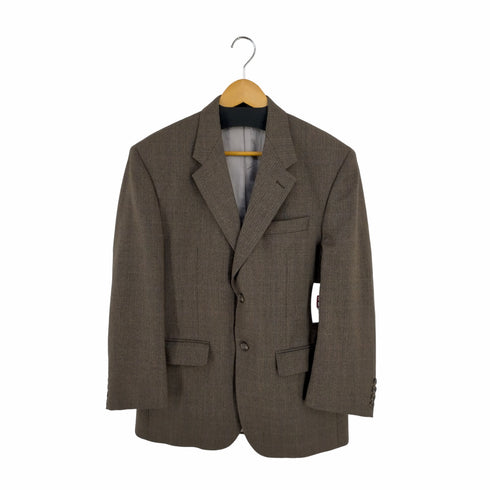 ローレンラルフローレン LAUREN RALPH LAUREN メキシコ製 ウール 2Bチェックテーラードジャケット メンズ 39S