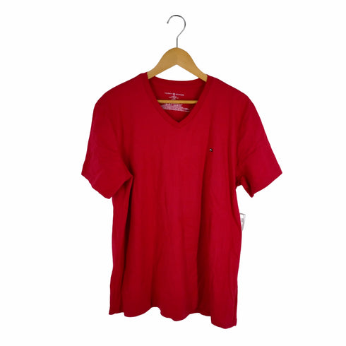 トミーヒルフィガー TOMMY HILFIGER ロゴ刺しゅうVネックTシャツ メンズ JPN:L