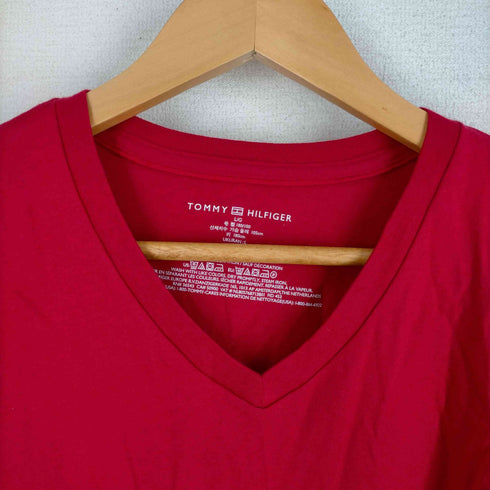 トミーヒルフィガー TOMMY HILFIGER ロゴ刺しゅうVネックTシャツ メンズ JPN:L